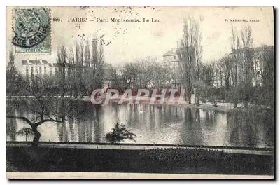Paris — Park Montsouris. Jezioro. — P. MARMURE, PARIS
