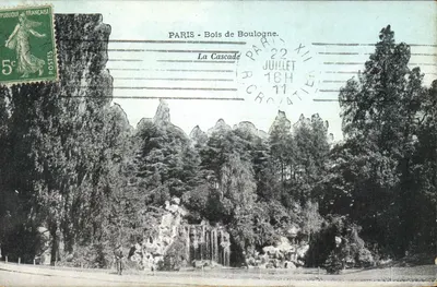Paryż - Las Boulogne. — Kaskada — Wydawca nieczytelny, numer serii nieczytelny