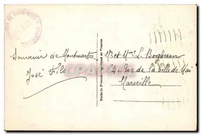Paris — A Basílica do Sagrado Coração — A.N. Paris n°494 — Verso