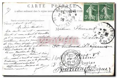 Paris - Rue de la Barre (Montmartre) — editor Graphtil, número de série não visível — Verso