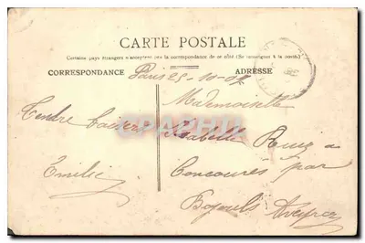 Paryż - Buttes-Chaumont : Most wiszący — Wydawca: Fot. Sérignac, n°12 — Rewers