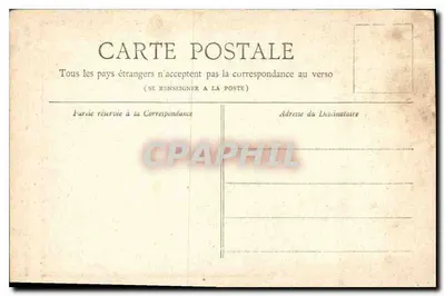 Stara pocztówka Collection Petit Journal Paryż Monument Gambetta — Rewers