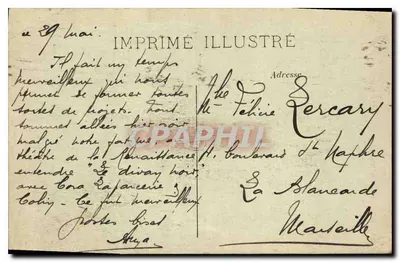 París — Los Invalidos — Imprimé Illustré — Reverso