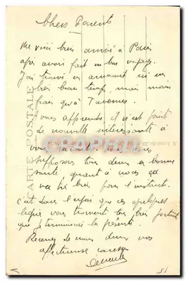Paryż — Grobowiec Nieznanego Żołnierza — wydawca T. J. n°8 — Rewers