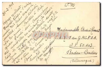 Annecey — Brzeg jeziora i plaża — Wydawnictwo C. A. P. (Wysokie Sałwy) nr 1325 — Rewers