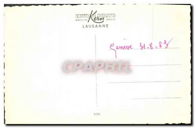 Nachts uitzicht op Genève — Editie Photo Kein, Lausanne, n°5102 — Achterkant