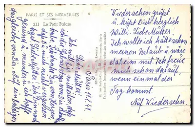 O Petit Palais — Paris — editor Guy — Verso