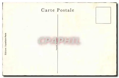 Amor — jovem casal abraçado, mulher com vestido listrado segurando uma rosa — Edições Superluxe-Paris — Verso