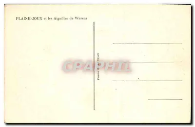 Plaine-Joux e as Aiguilhas de Warens — Foto C. Neau — Verso