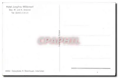 Hotel Jungfrau Wilderswil — Interlaken — Wydawnictwo Szwajcarskie — Rewers