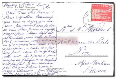 Jezioro Champex — Massif des Combins — Helvetia 30 — Rewers
