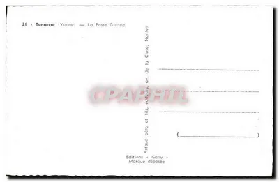 Tonnerre (Yonne) — Fosa Dianne — Artaud ojciec i syn, wydawcy, ul. Close, Nantes — Rewers