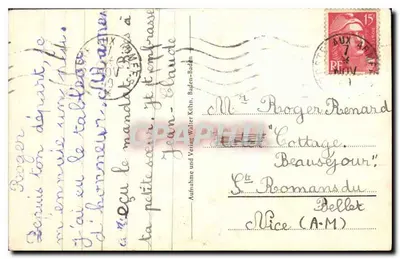 Baden-Baden — zimowa widok z śniegiem — Walter Kuhn — Rewers