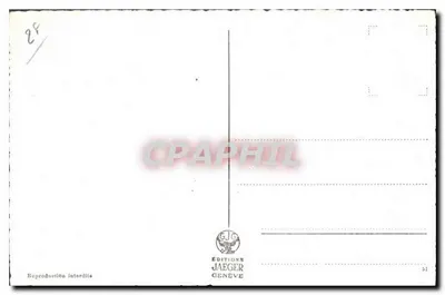 Genewa. Quai du Mont-Blanc i widok na miasto — Wydawnictwo Jaeger, n° 81 — Rewers