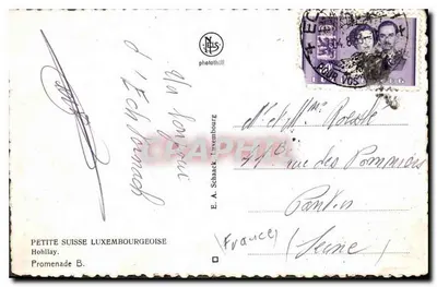 Pequena Suíça Luxemburguesa — Hohllay — E. A. Schaack photothill — Verso