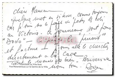 Toulouse — Panoramische uitzicht op het centrum van de stad — Uitgever: Ph. Ocean - Toulouse — Achterkant