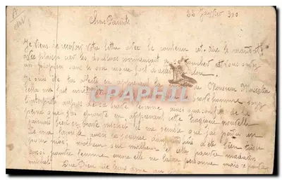 बस्तिया — बंदरगाह और भवनों की दृश्य — अज्ञात संपादक — पीछे