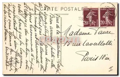 La Grande Trappe (Orne) — Religijni idący z Kościoła do Sale Kapitularnej — Kolekcja E. Pasquier, Fotografia Laigle (Orne) — Rewers