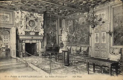Pałac FONTAINEBLEAU. Salony Franciszka I — ND Fot. nr 21