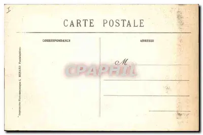 Palácio de Fontainebleau — Salão de Recepção de Joséphine chamado Salão Amarelo — Coleção Artística L. M. — Verso