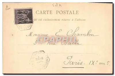Palacio de Fontainebleau — La Galería de Francisco I — ND Phot — Reverso