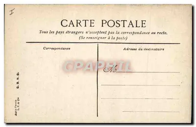 Fontainebleau - Salle des Piles — G.B.N.G. n°19 — Rückseite