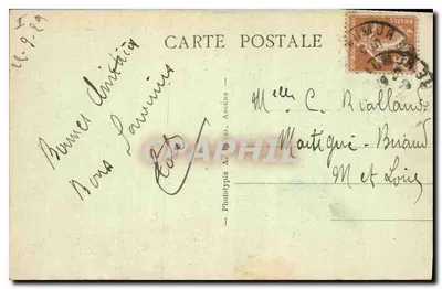 Saumur - Rue du Château-Fort et de la Loire — A. B. — Rewers