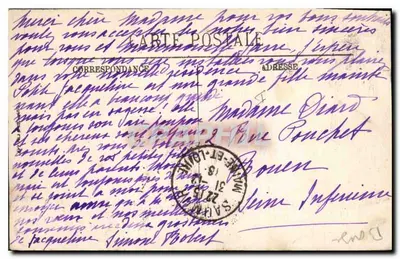 Saumur (M.-et-L.) — Hotel de Ville (fasada północna) — budowla gotycka z XVI wieku, przebudowana w XIX wieku — LL — Rewers