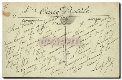 Fontainebleau — Il Palazzo, L'Etang e il Pavillon del Museo Cinese — L.L. — Verso