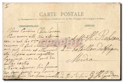 Pałac w Fontainebleau — Pawiłon Imperatora i Jezioro Karpów — Wydawca: A. P. B. (n° 34) — Rewers