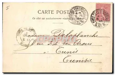 Fontainebleau — Cour Ovale — Baptistère — Pałac w Fontainebleau — wydawca Thibault, nr 35 — Rewers