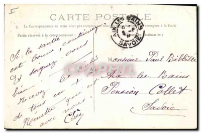 Fontainebleau — Duży Pałac — Wydawca nieznany, numer serii nieczytelny — Rewers