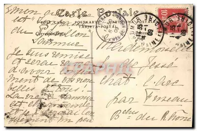 Saumur — Zamek Królowej Cécile, Drzwi i Okno — ND Pbot. — Rewers