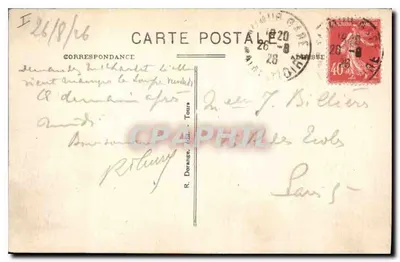 Saumur (M.-et-L.) — Zamek z XV wieku (strona południowo-wschodnia) — Wydawca nieznany, nr 23 — Rewers
