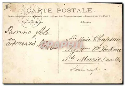 Angers — Most Basse-Chaine — wydawca nie widoczny — Rewers