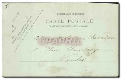 Angers — Portique romain dans les Jardins du Cloître Saint-Jean — LL. Germaine — Verso