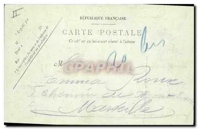 Les Aliscamps — Starszy Wejściówka do Cmentarza — LL. — ARLES — Rewers