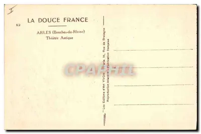 Arles (Bouches-du-Rhône) — Teatr Starożytny — Wydawnictwo Sztuki YVON — Rewers