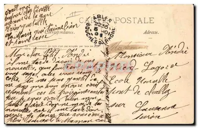 Arles - W Aliscampach. Aleja Grobów — Zbiór J. Polrey, nr 155 — Rewers