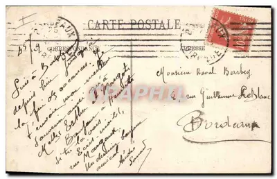Bordeaux — Un angolo del Giardino Pubblico — LL. n° 185 — Verso