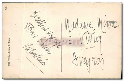 O Monumento dos Girondins (Grupo Sul) — Bordeaux — editor Bloe Frères, n° 165 — Verso