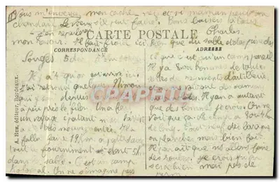 Bordeaux — Ogród Botaniczny — La Serre — Rewers