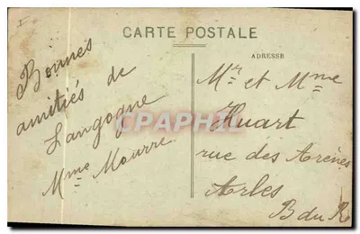 Omgeving van Villefort — La Borne pittoresk — Cl. R.F. te Langogne - Lozère — Achterkant