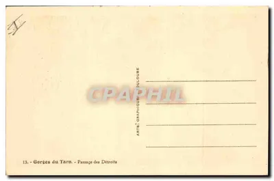 Góry Tarn — Przejście przez Détroits — ARGERA — Rewers