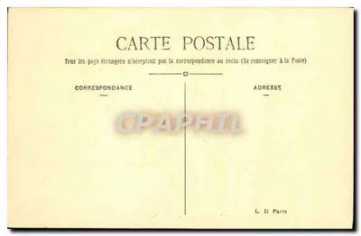 París — El Puente Alexandre III y la Sena — L. D. — Reverso