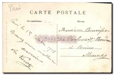 PARIS — O Panteão — Interior — Editor C. M., n° 1669 — Verso