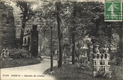 PARIS — Jardin de Cluny — Wydawca anonimowy, nr 4136