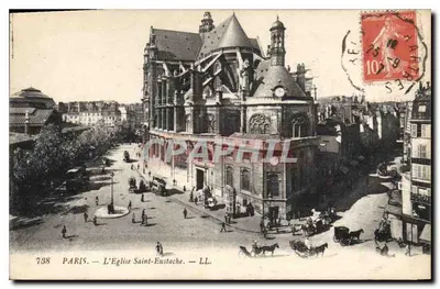 Paris — A Igreja de São Eustáquio — LL. — Lévy Fils & Cie, Paris