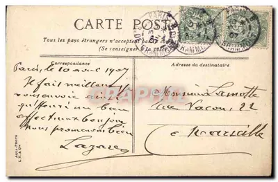 Paryż, Katedra Świętego Sulpicia — widok fasady z dwiema wieżami — wydawca AQUA PHOTO, nr 256 — Rewers