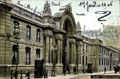 Paryż - Pałac Elysejski — widok architektoniczny — wydawca L.V.A.C. nr 95
